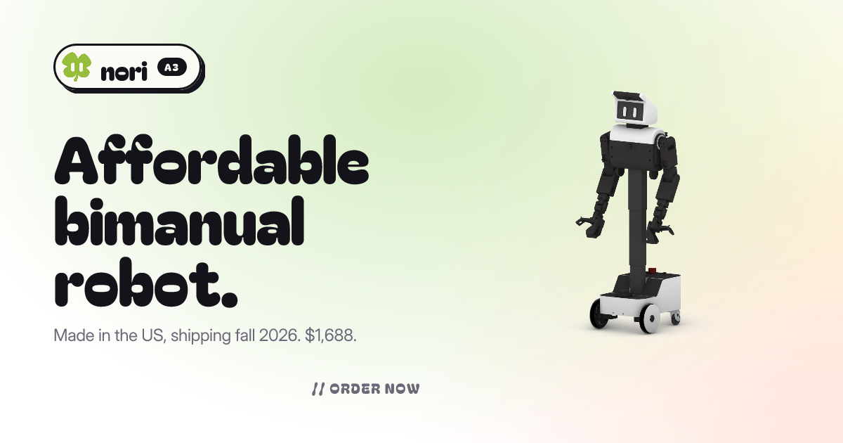 Nori Robotics ra mắt robot hình người giá rẻ 1.688 USD dành cho nhà phát triển