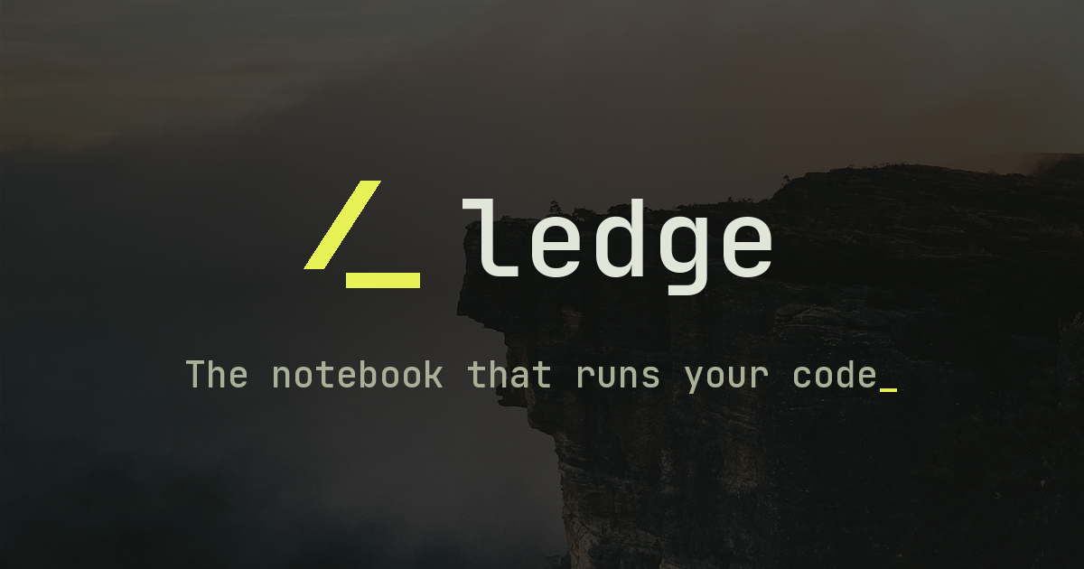 Ledge.sh – Sổ tay Markdown có thể chạy lệnh terminal, code và SQL ngay trong ghi chú