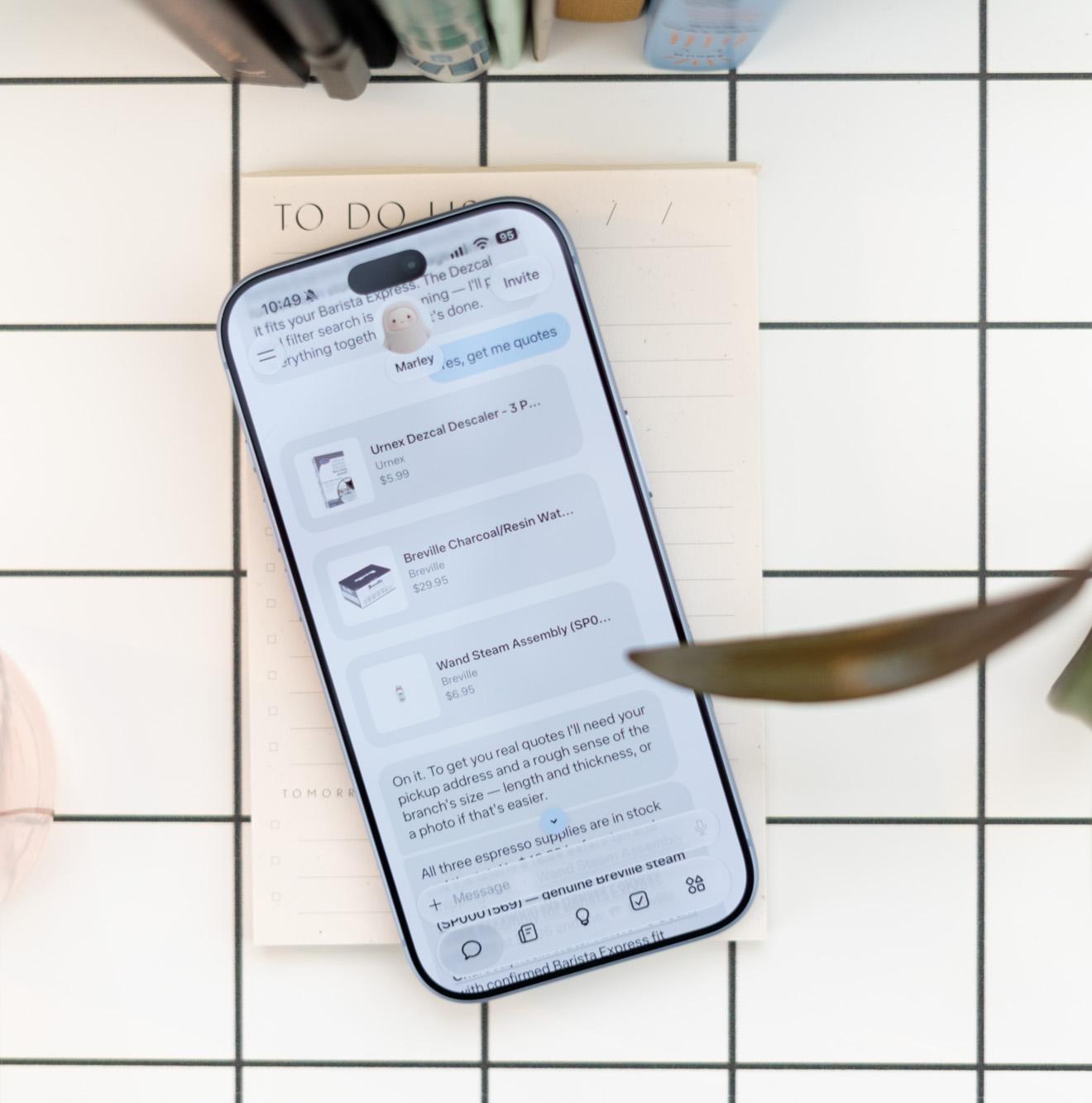 Giao diện trợ lý AI Muse của Meta trên thiết bị di động