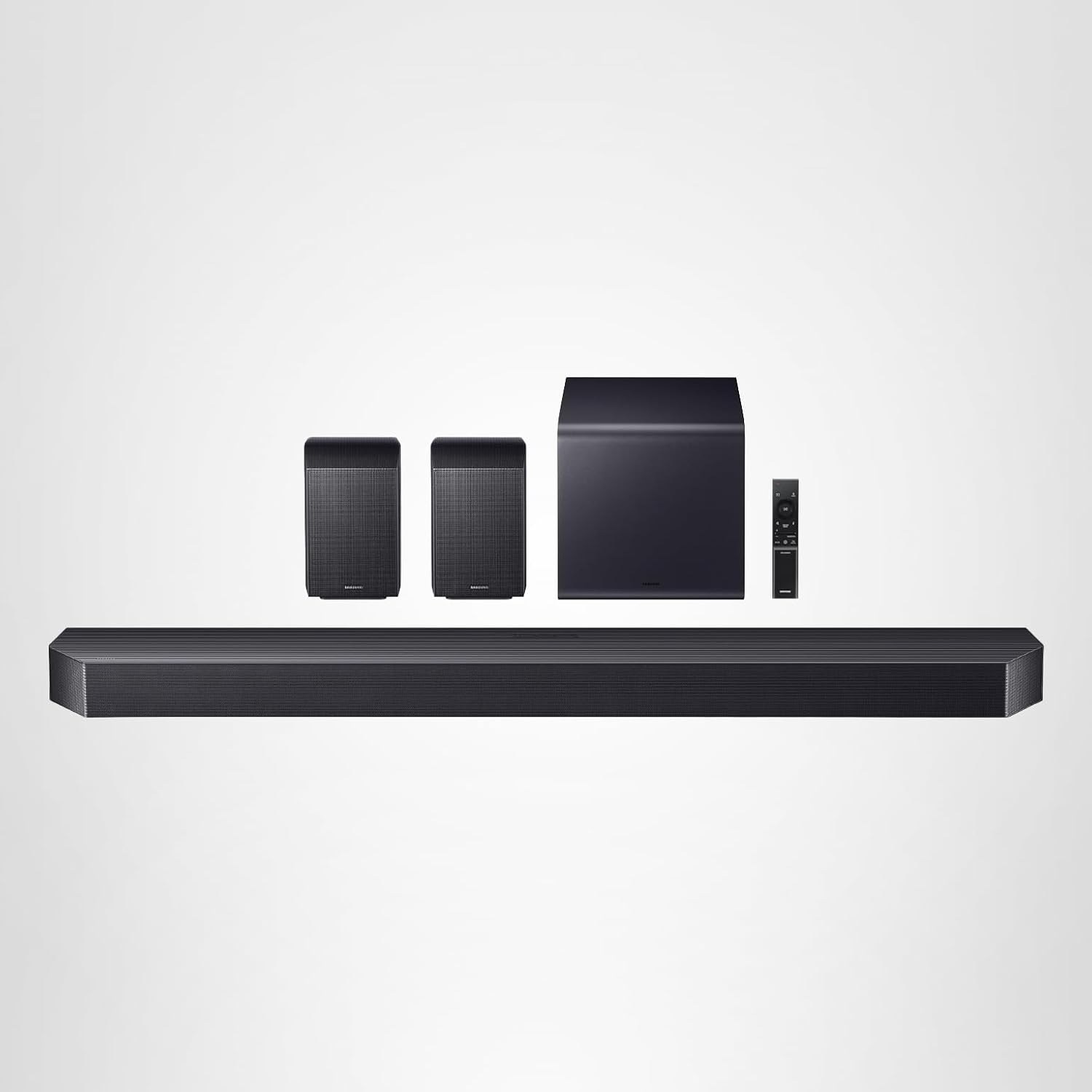 Cận cảnh soundbar Samsung Q990F với thiết kế hiện đại
