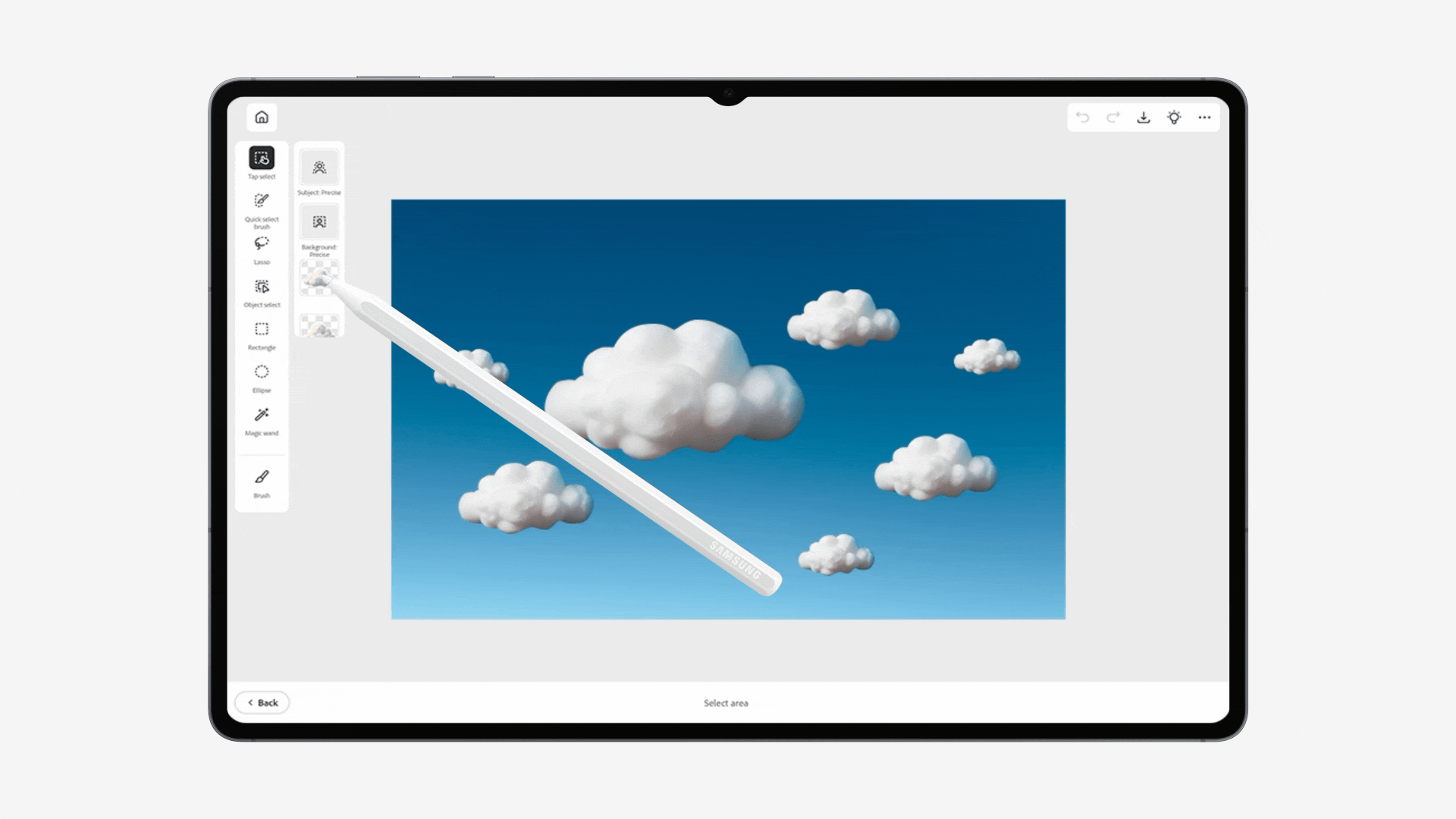 Adobe Photoshop trên Galaxy Tab S12