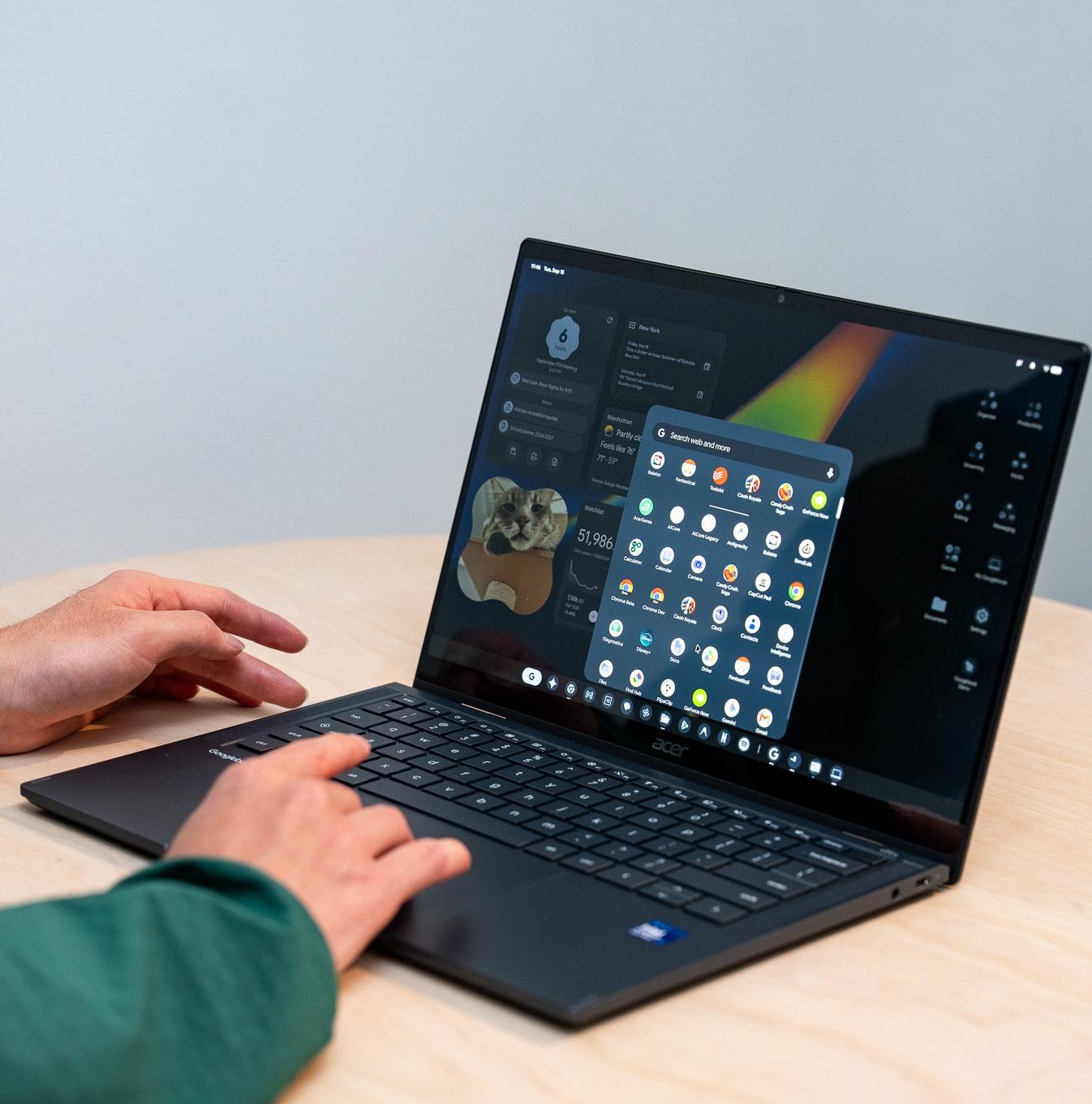 Googlebook của Acer với thiết kế mỏng nhẹ