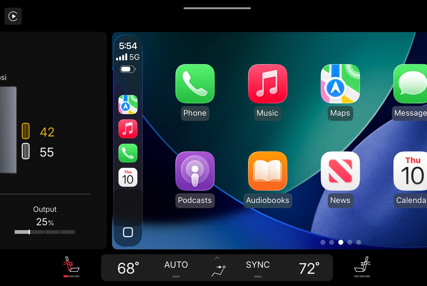 Giao diện CarPlay mới trên xe GM