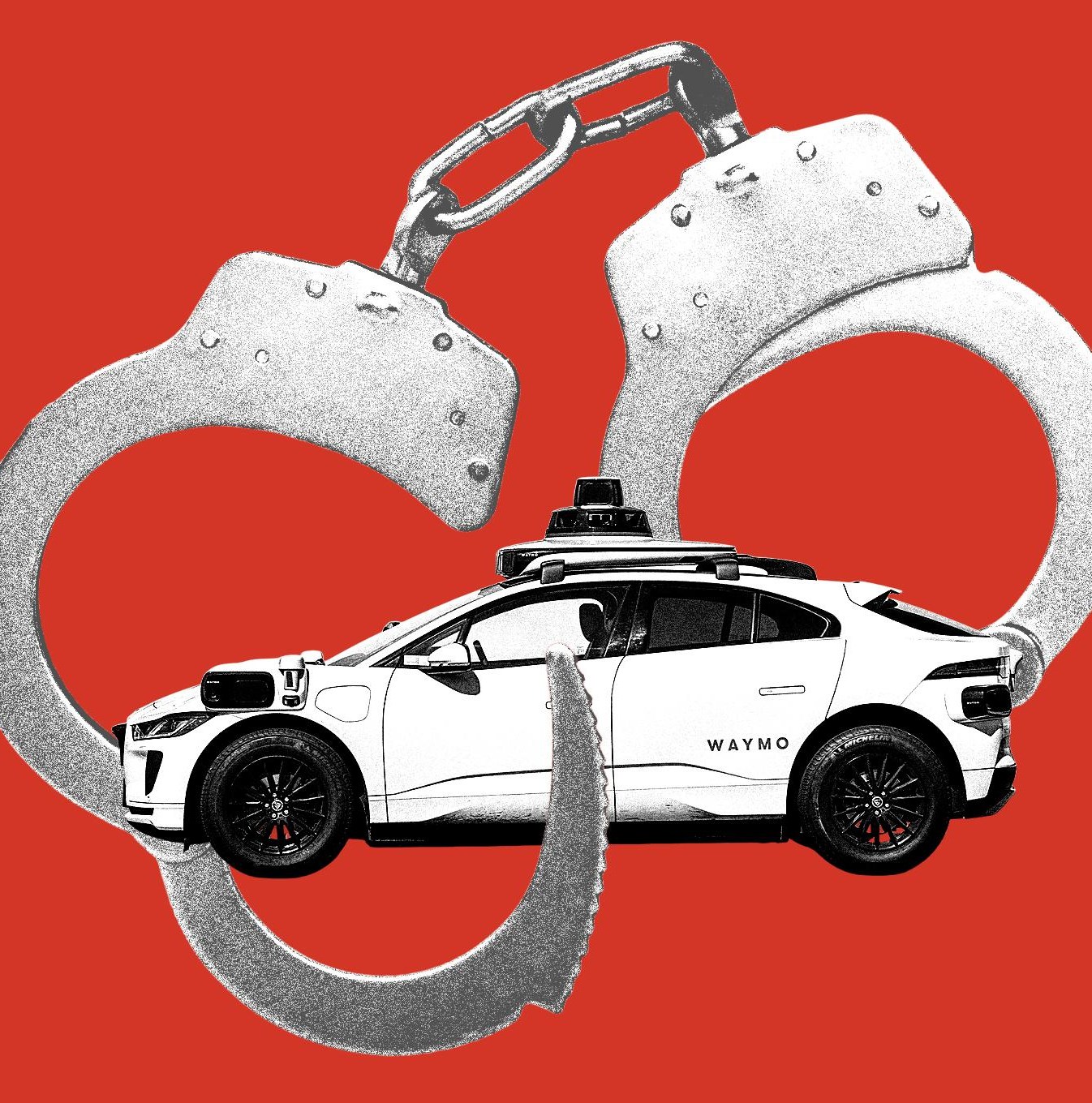 Robotaxi của Waymo trên đường phố