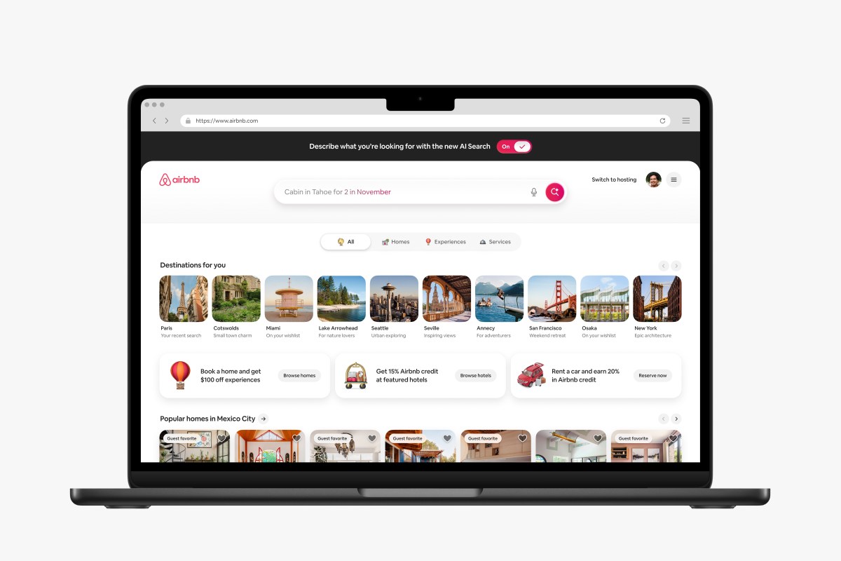Airbnb tích hợp tìm kiếm bằng AI và mở rộng tính năng xã hội