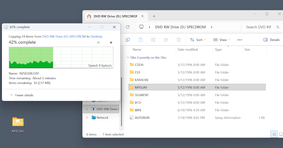 Lỗi lạ trên Windows: Sao chép đĩa Video CD khiến Explorer tê liệt