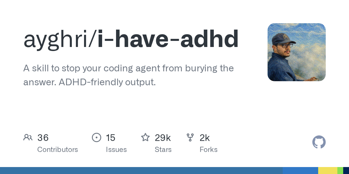 i-have-adhd: Mẹo giúp coding agent của bạn trả lời thẳng vào vấn đề
