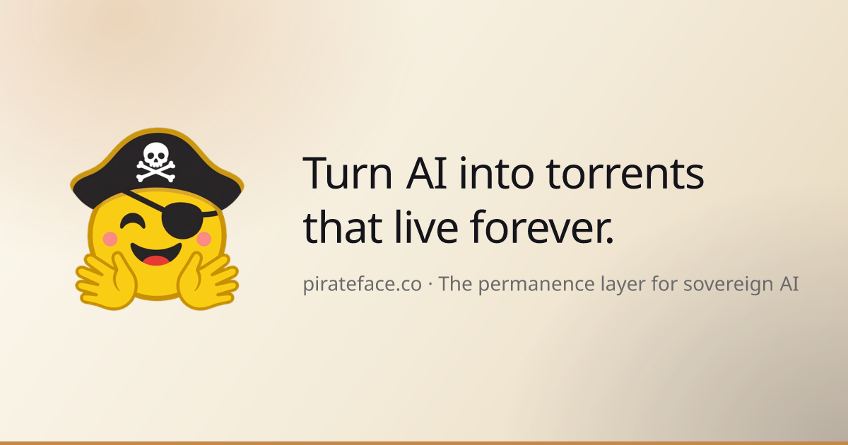 Pirate Face: Lớp hạ tầng phi tập trung giúp các mô hình AI mã nguồn mở 'bất tử'
