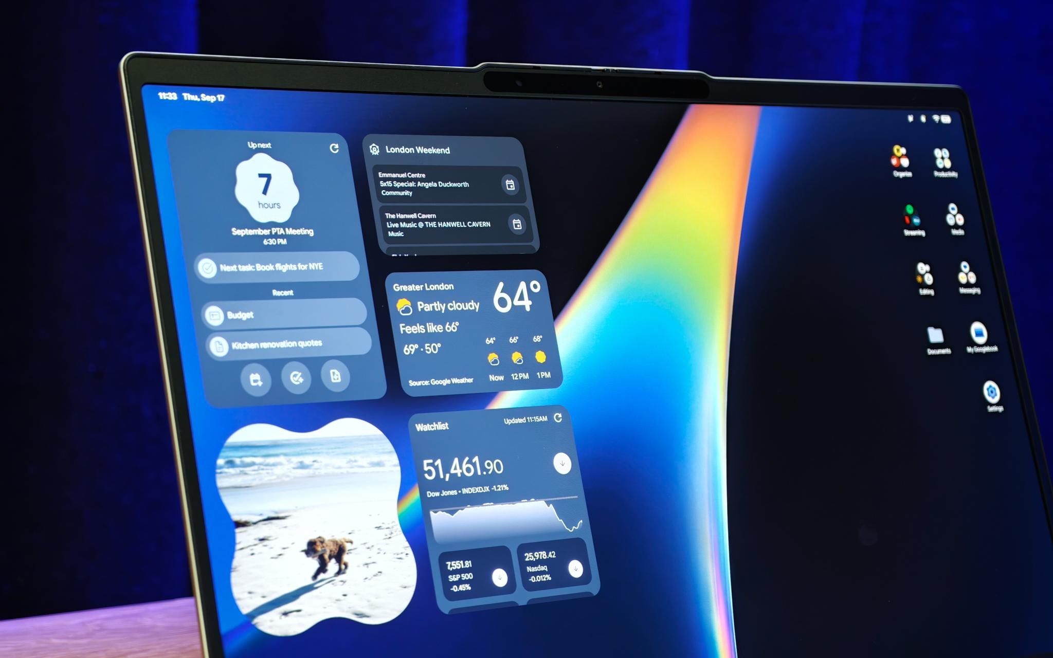 Googlebook với giao diện lai giữa Android và ChromeOS