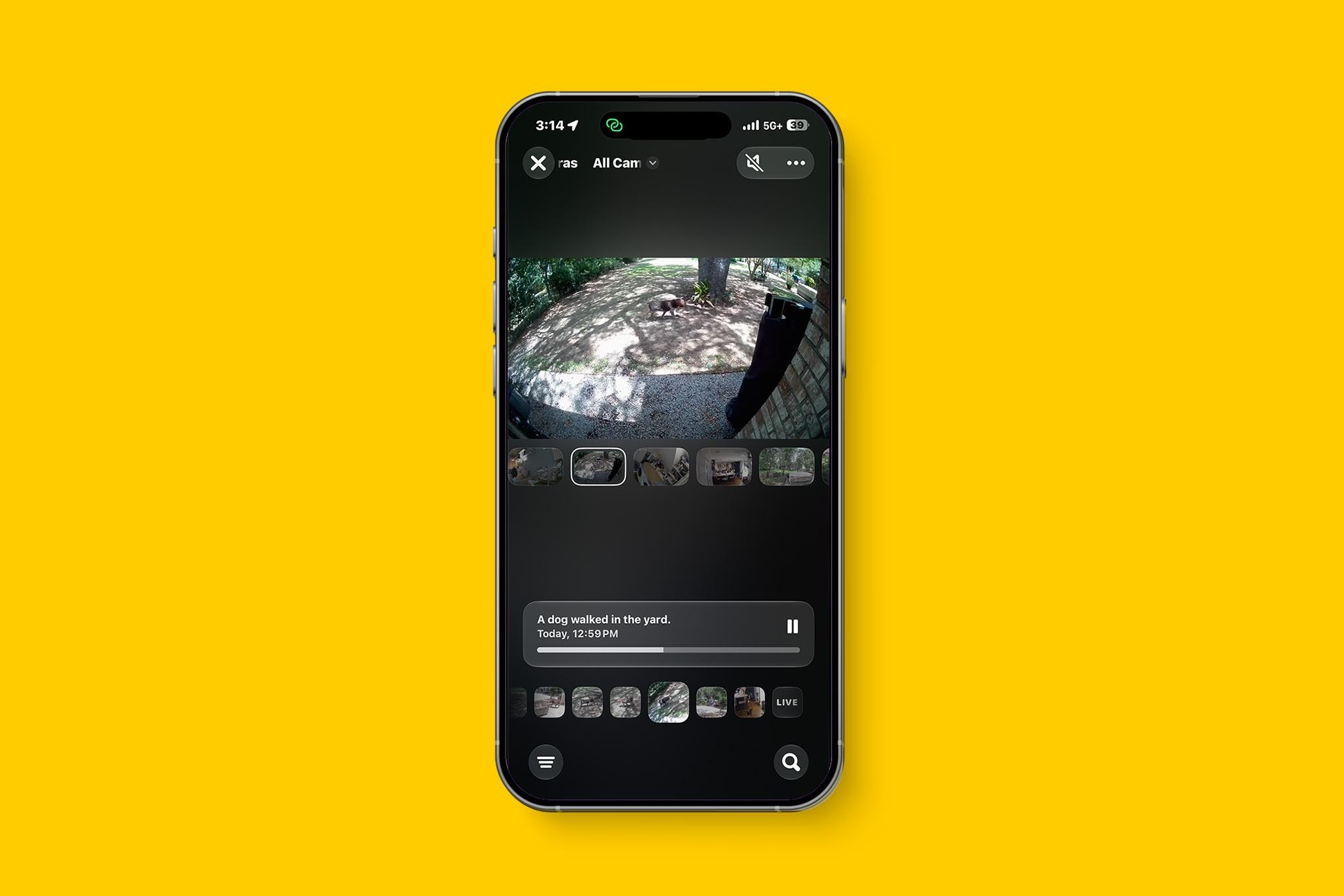 Giao diện ứng dụng Apple Home với các tính năng camera mới