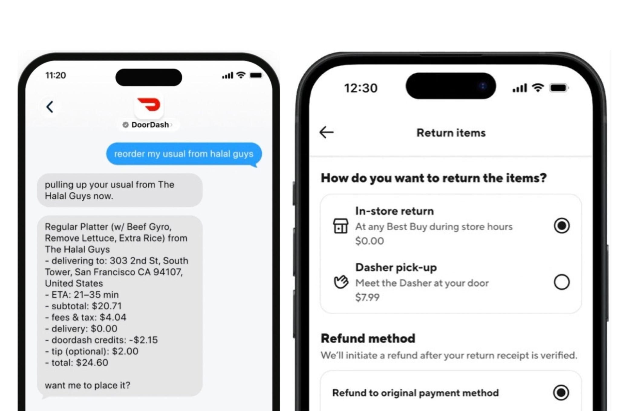 DoorDash mở rộng tính năng trả hàng