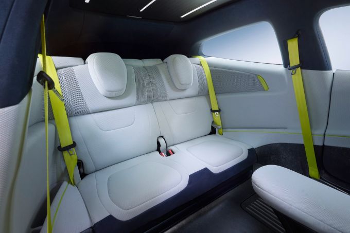 Hàng ghế sau của Volkswagen Mission Efficiency