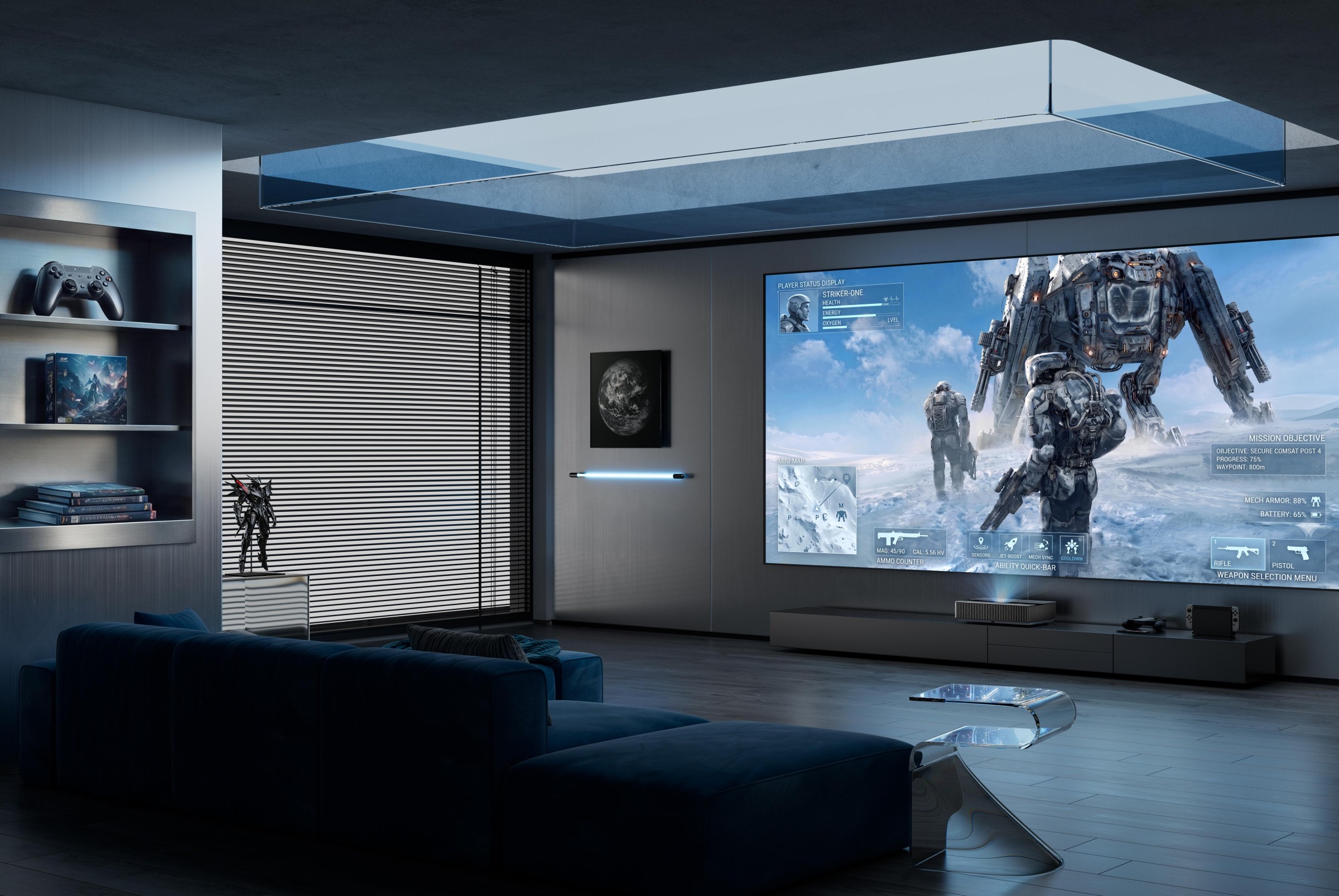 Máy chiếu LuxVision trong phòng giải trí