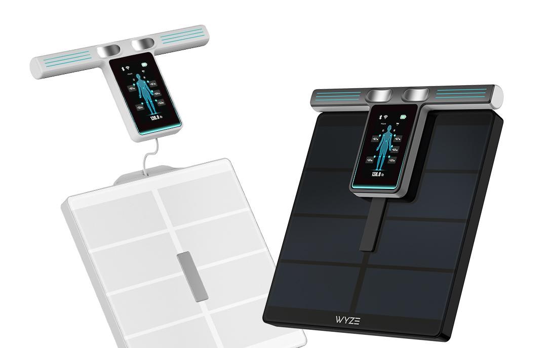Tay cầm và màn hình gắn vào thân cân Wyze Scale Ultra BodyScan Plus