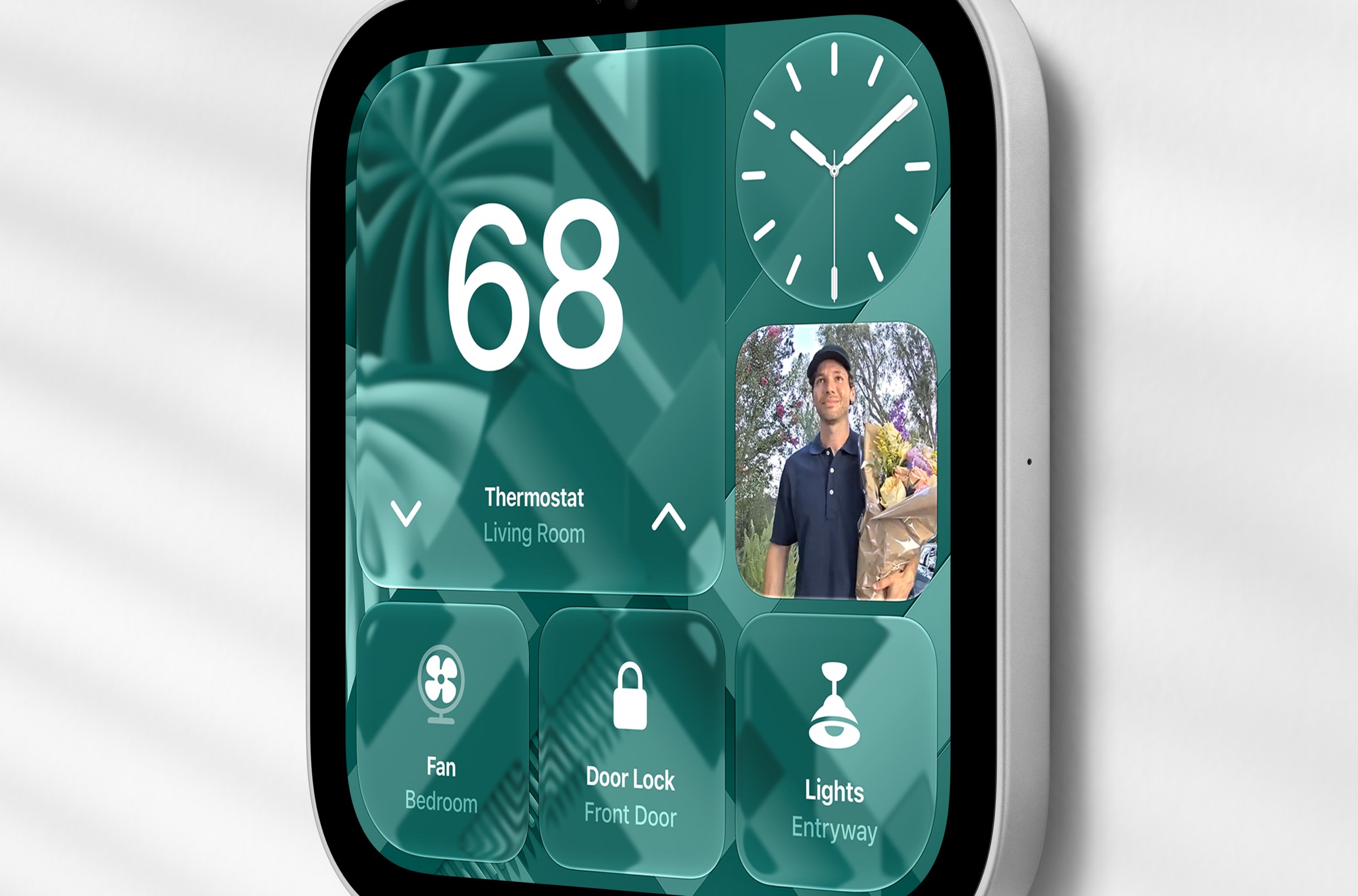 HomeView gắn tường với giao diện hiển thị