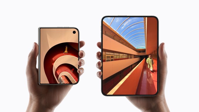 iPhone Duo khi gập và khi mở