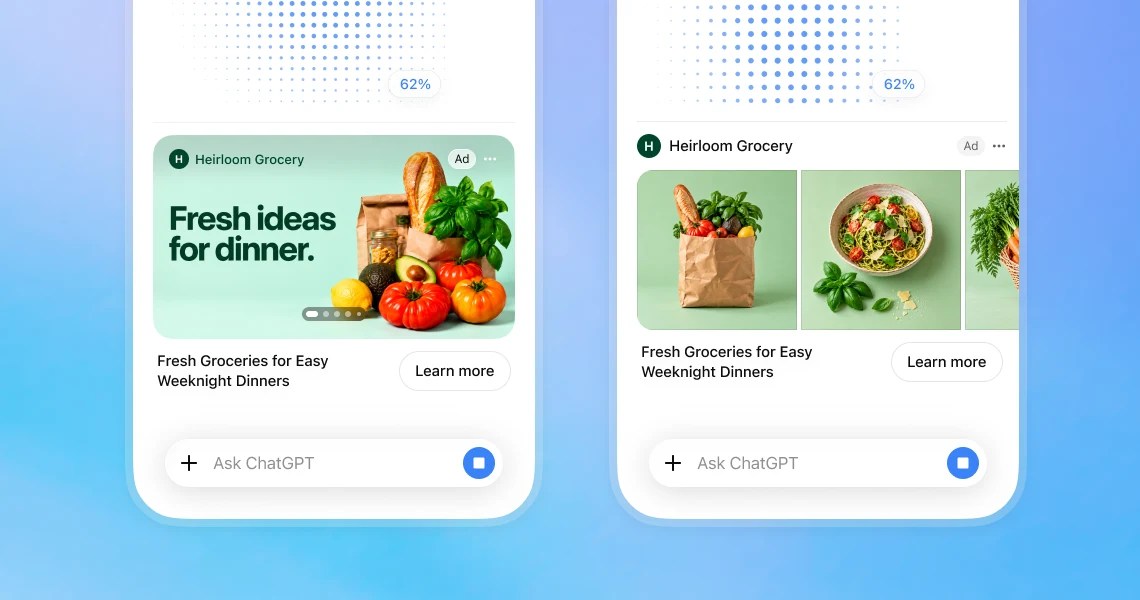OpenAI bắt đầu chèn quảng cáo hình ảnh vào ChatGPT