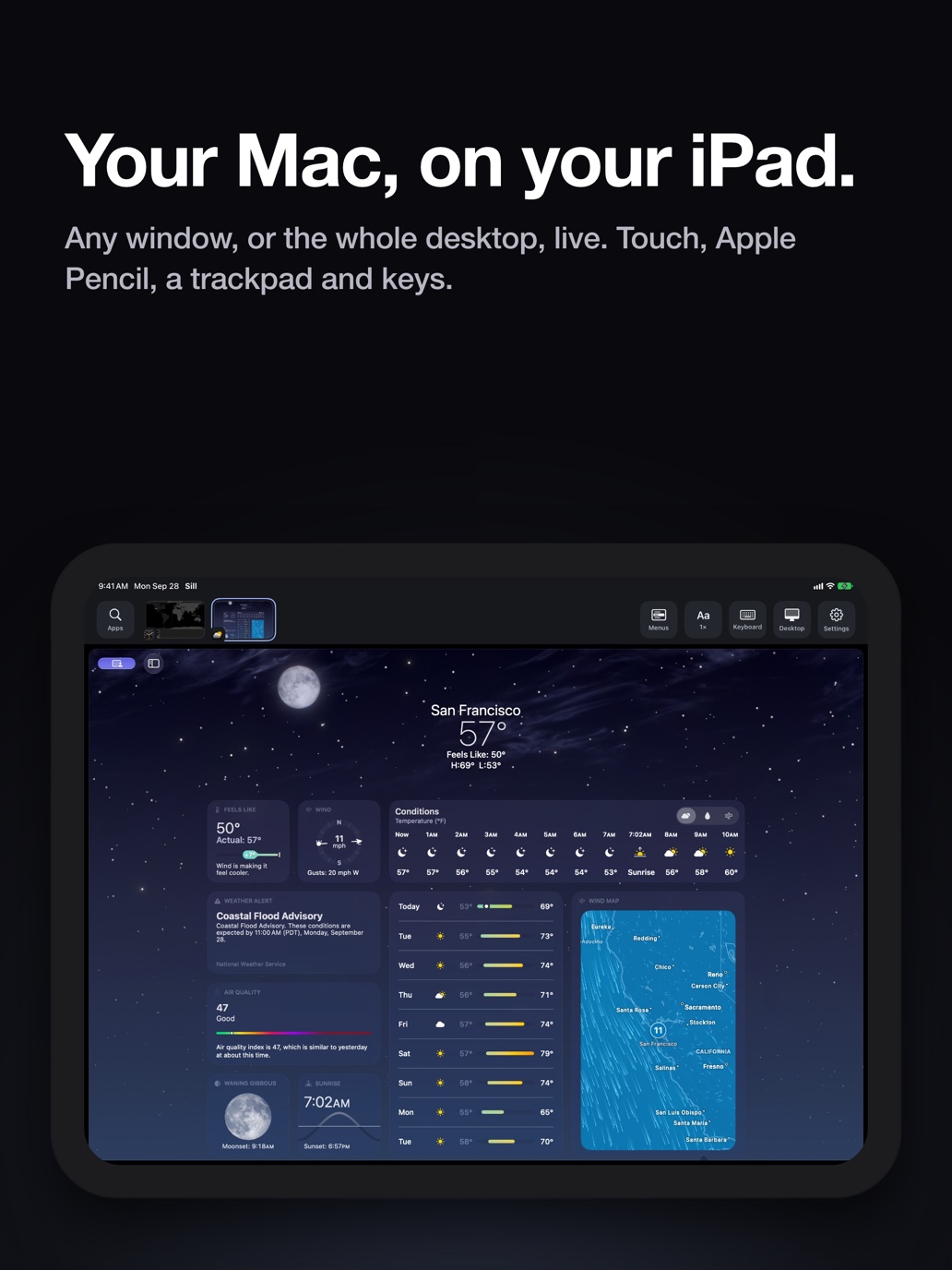 Giao diện Sill trên iPad