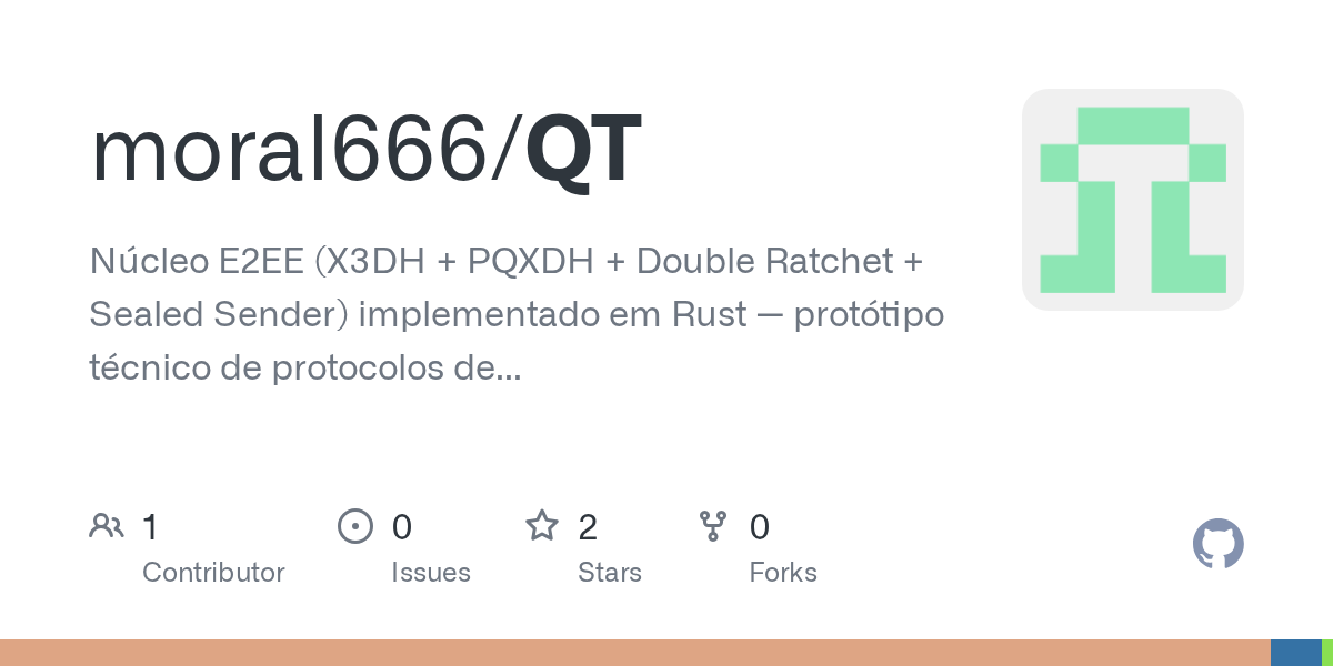 QT: Lõi nhắn tin mã hóa đầu-cuối kháng lượng tử viết bằng Rust, chạy 10.000 kết nối chỉ với 124MB RAM
