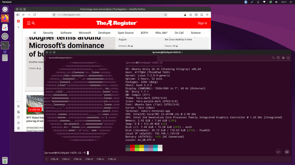 Ubuntu Unity trở lại với trình terminal Lomiri mới