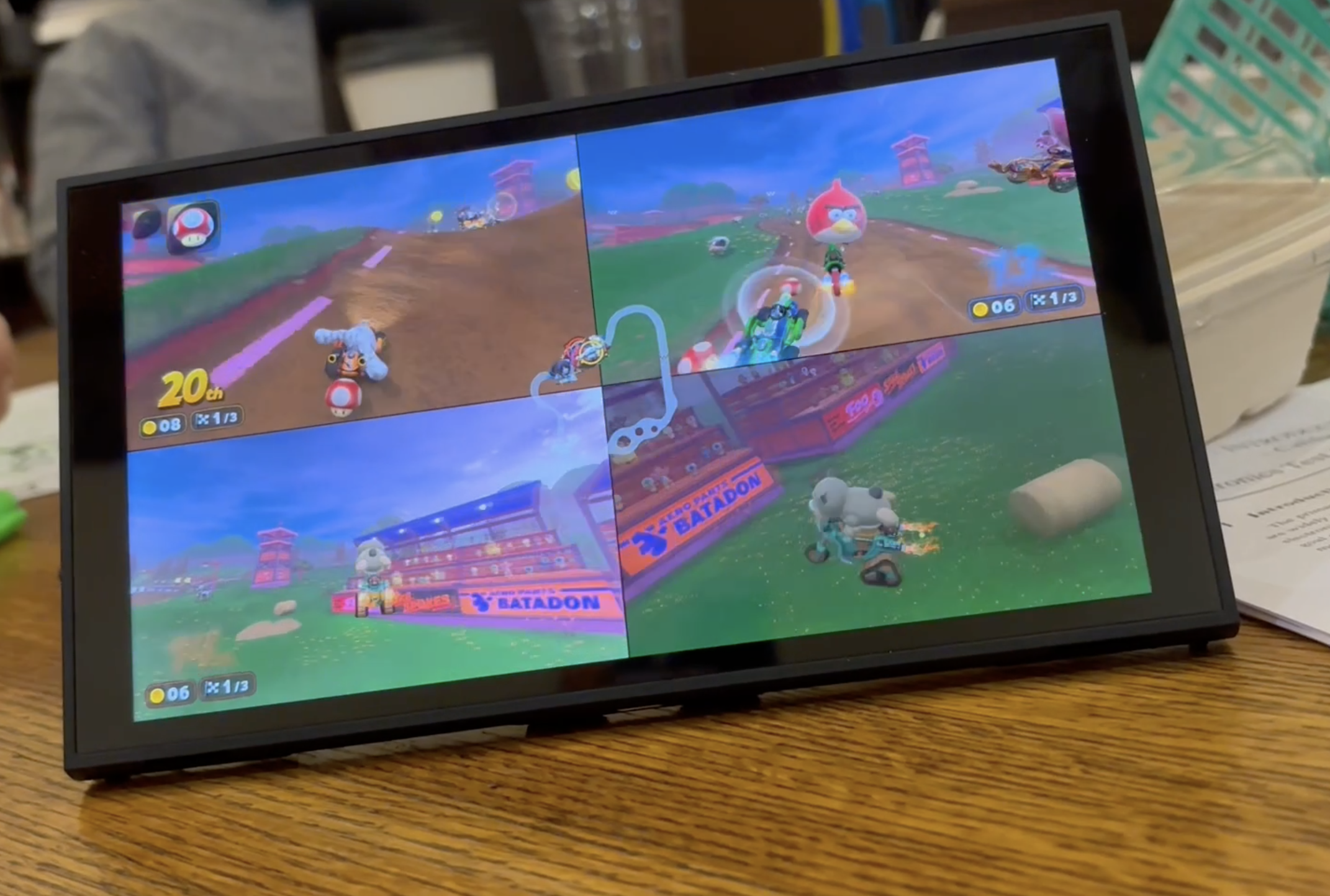Màn hình minh họa bản mod Mario Kart World trên Switch 2