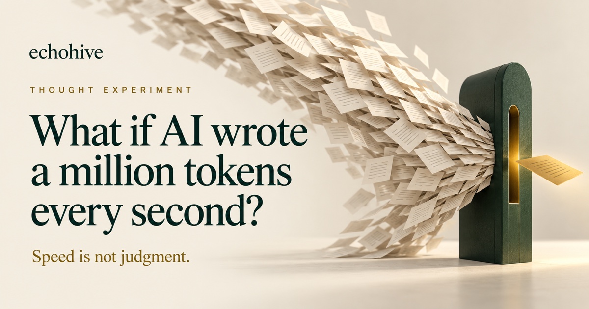 Nếu AI chạy được một triệu token mỗi giây thì điều gì sẽ xảy ra?