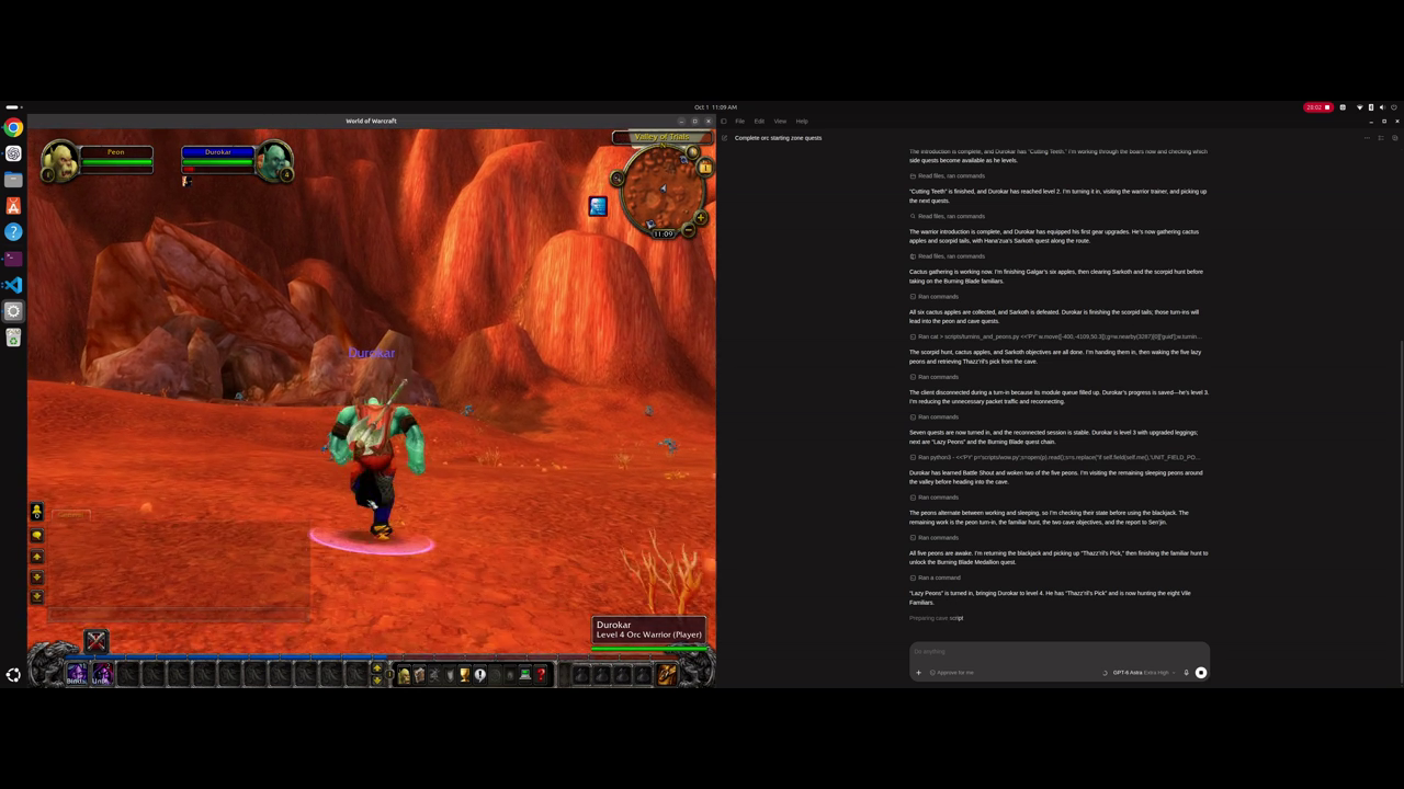 GPT-6 Astra tự chơi World of Warcraft: AI đạt level tối đa trong 40 phút không một lần tử vong