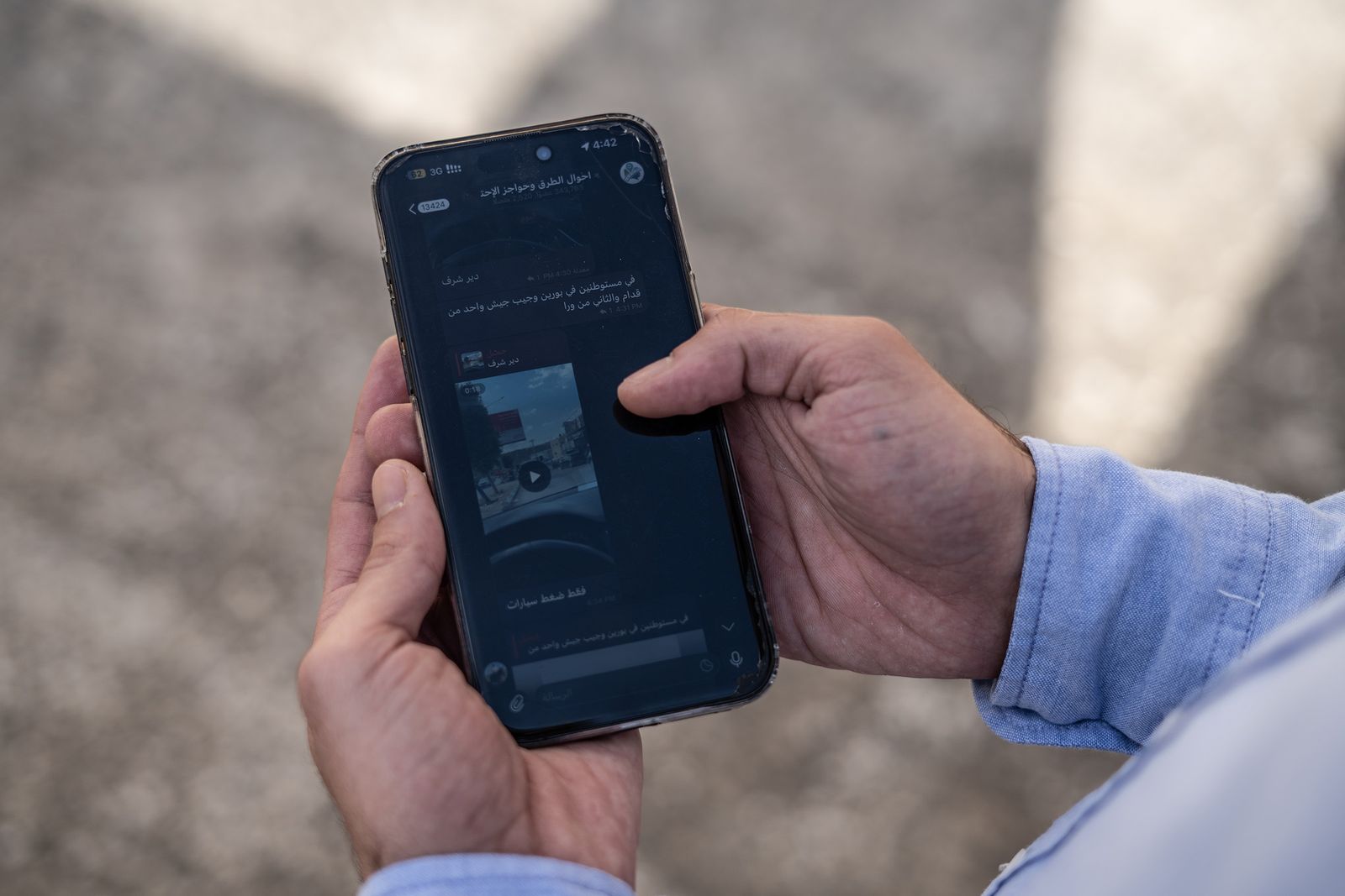 Kênh Telegram “Road Conditions” do Hattab lập