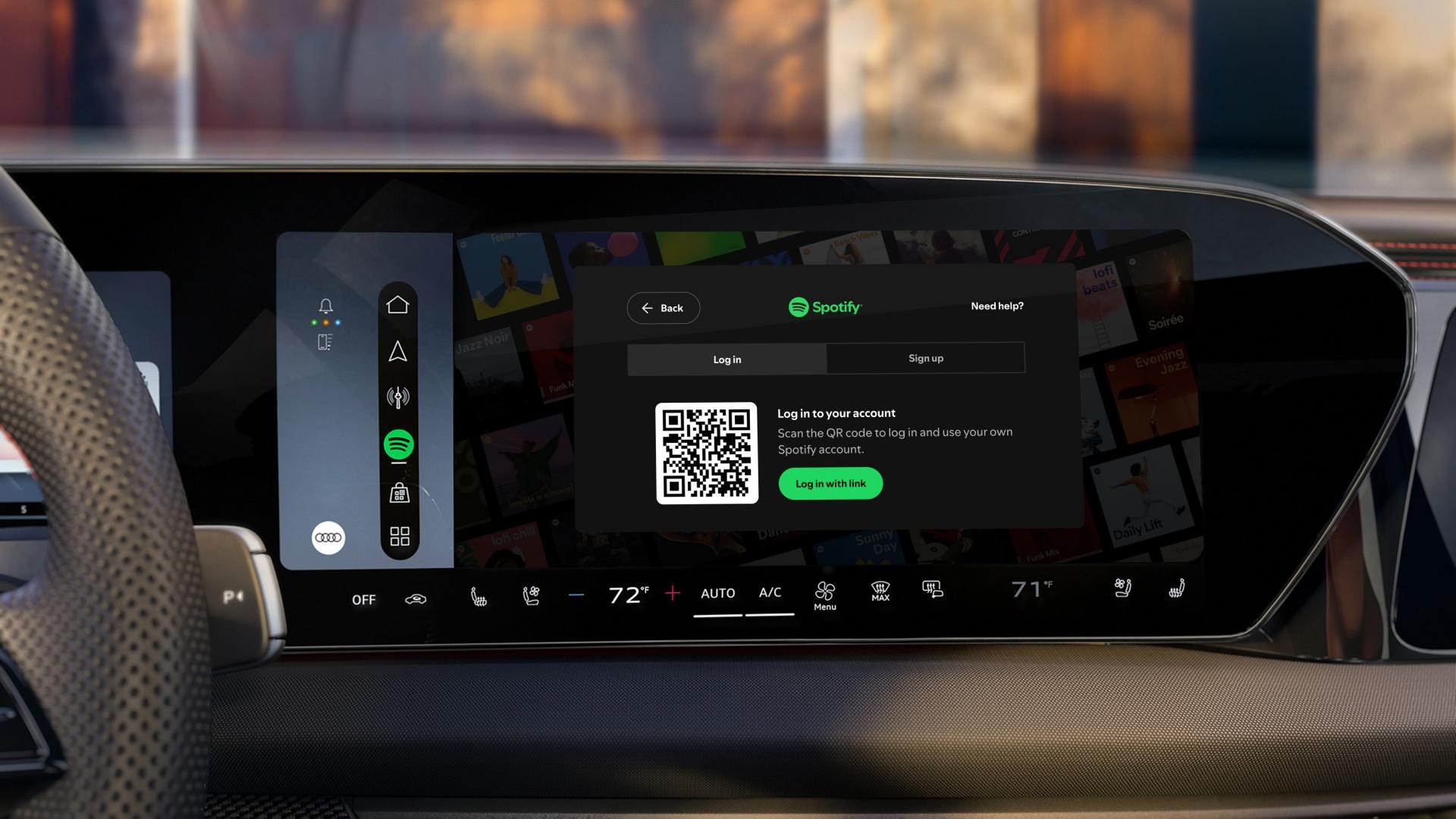Trải nghiệm Spotify trong cabin xe