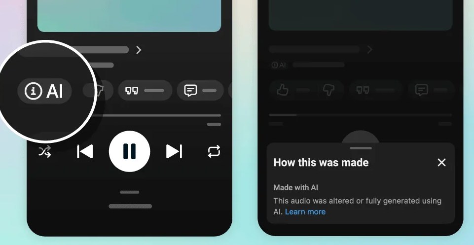 YouTube dán nhãn mới cho các bài hát do AI tạo ra
