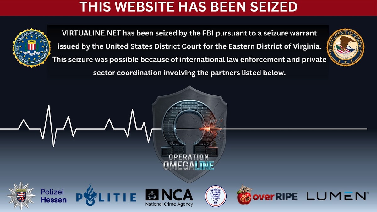 FBI thu giữ tên miền của Virtualine - "thiên đường" hosting chống gỡ cho tội phạm mạng