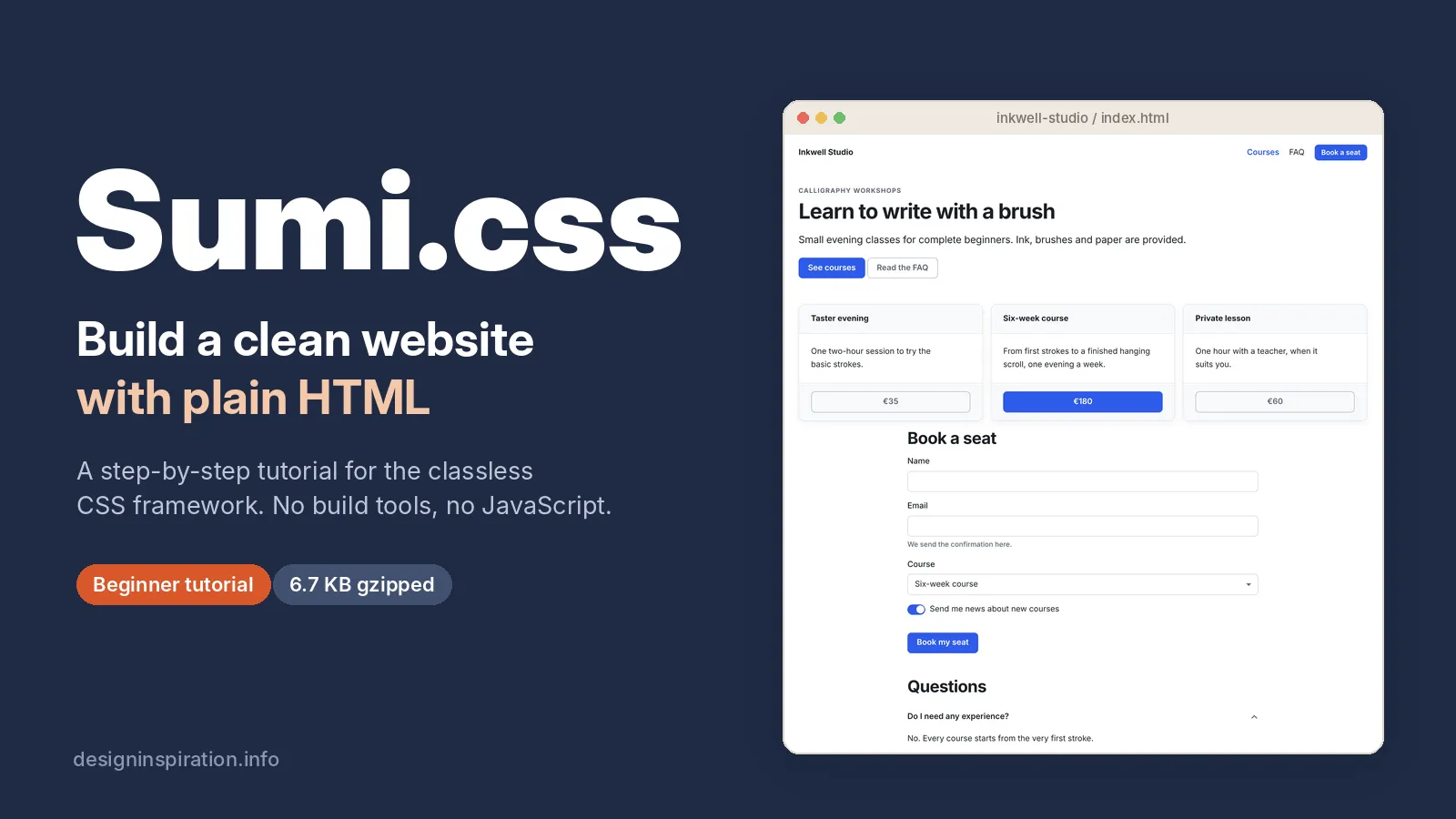 Sumi.css - framework CSS tối giản