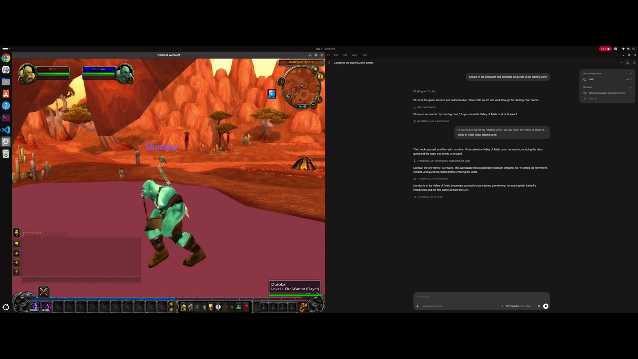 Sơ đồ kiến trúc agent-wow