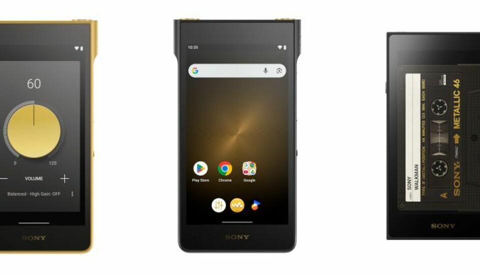 Máy nghe nhạc Sony Walkman phiên bản mạ vàng