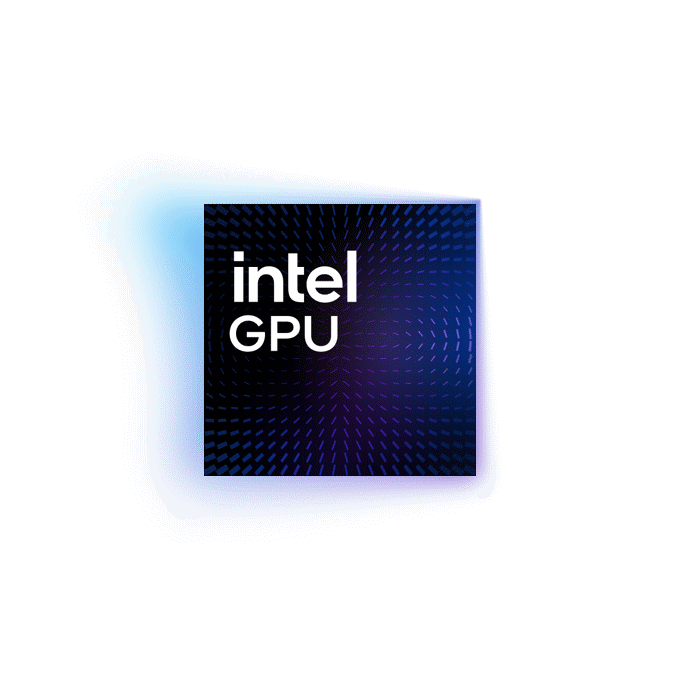 Huy hiệu GPU Intel D-series
