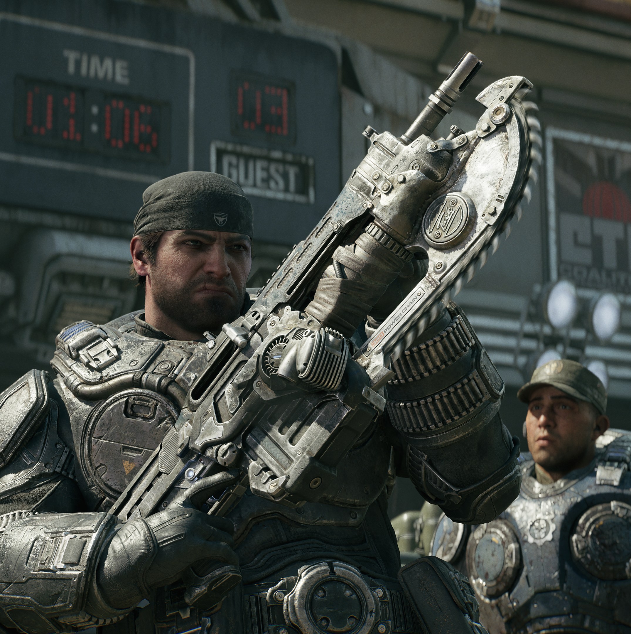 Marcus Fenix trong Gears of War: E-Day
