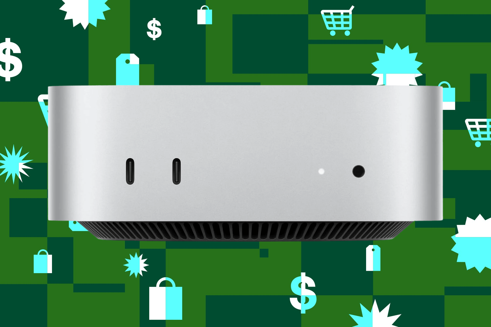 Mac Mini M4 nhìn chính diện