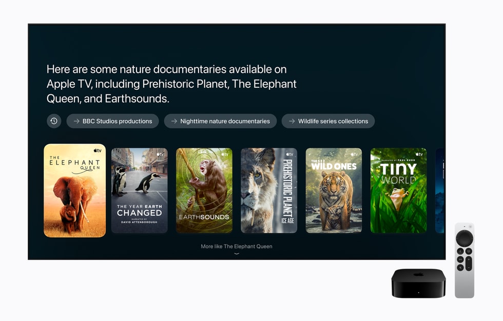 Siri AI với gợi ý thông minh trên Apple TV 4K