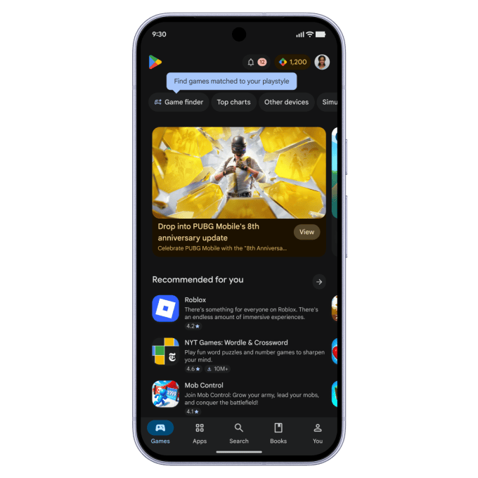 Tính năng Game Finder gợi ý game bằng AI