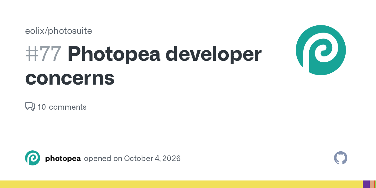 Tác giả Photopea tố cáo dự án Photosuite đạo nhái mã nguồn trên GitHub