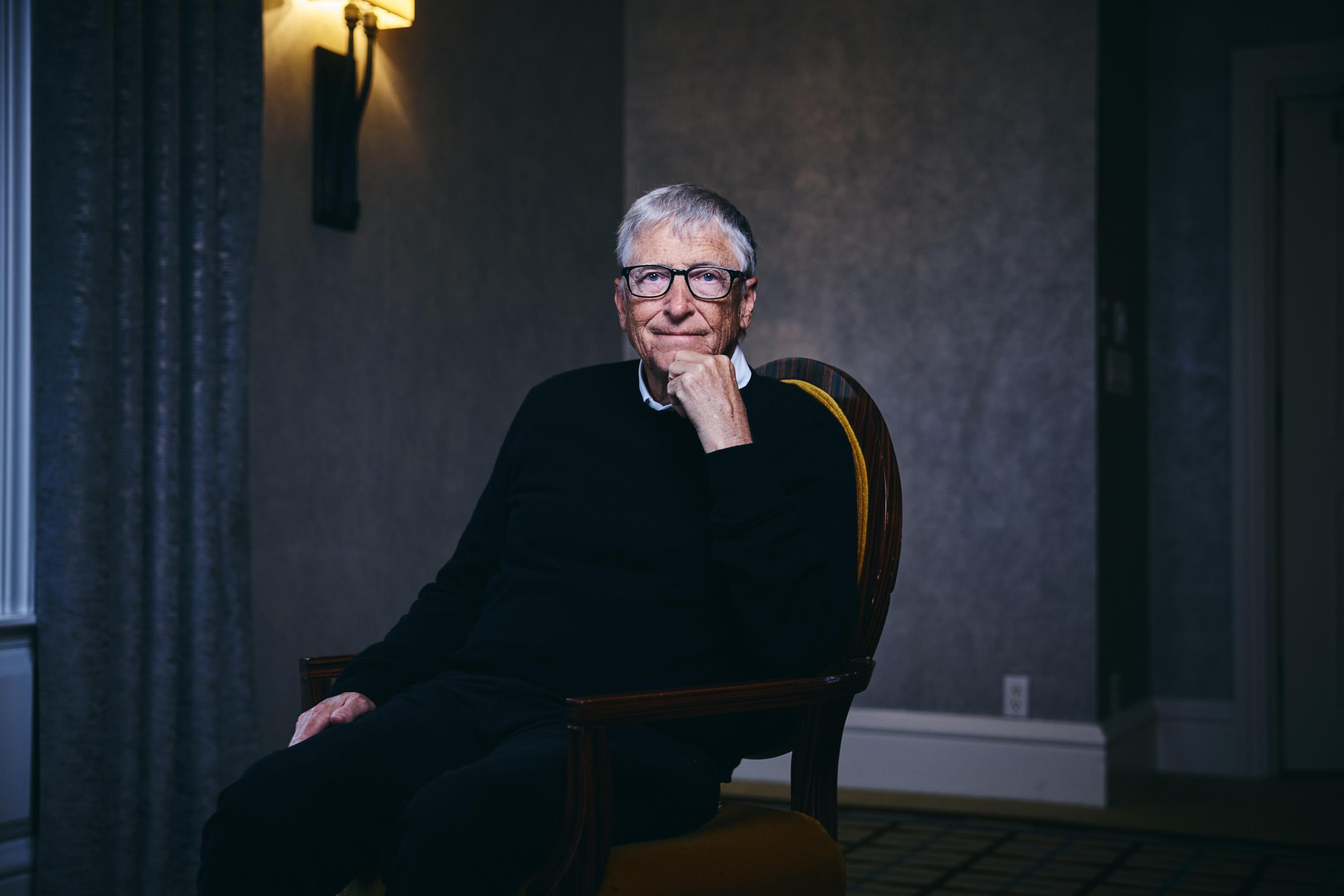 Bill Gates tại buổi phỏng vấn
