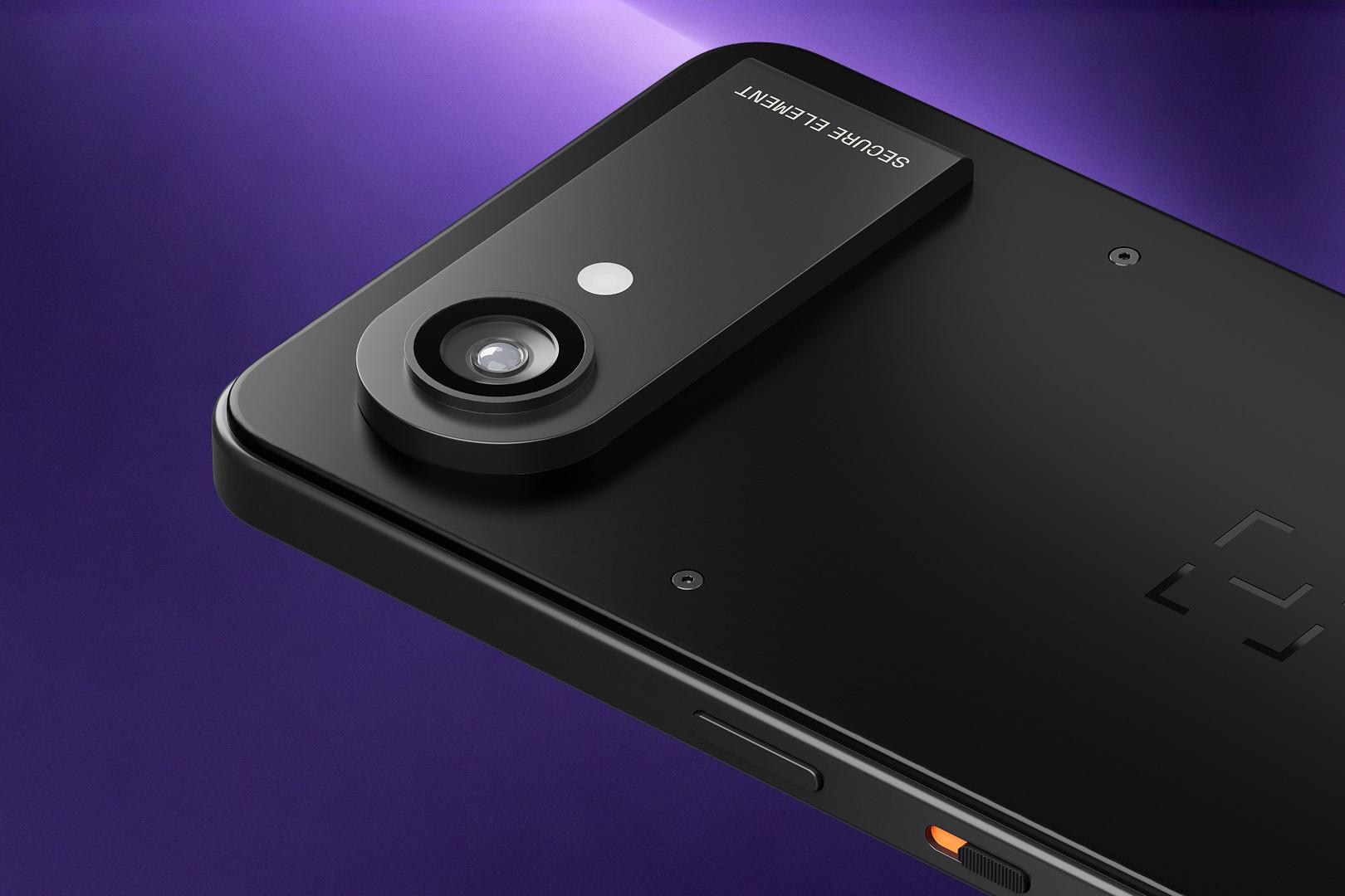 Mặt sau và camera của Ledger Atom