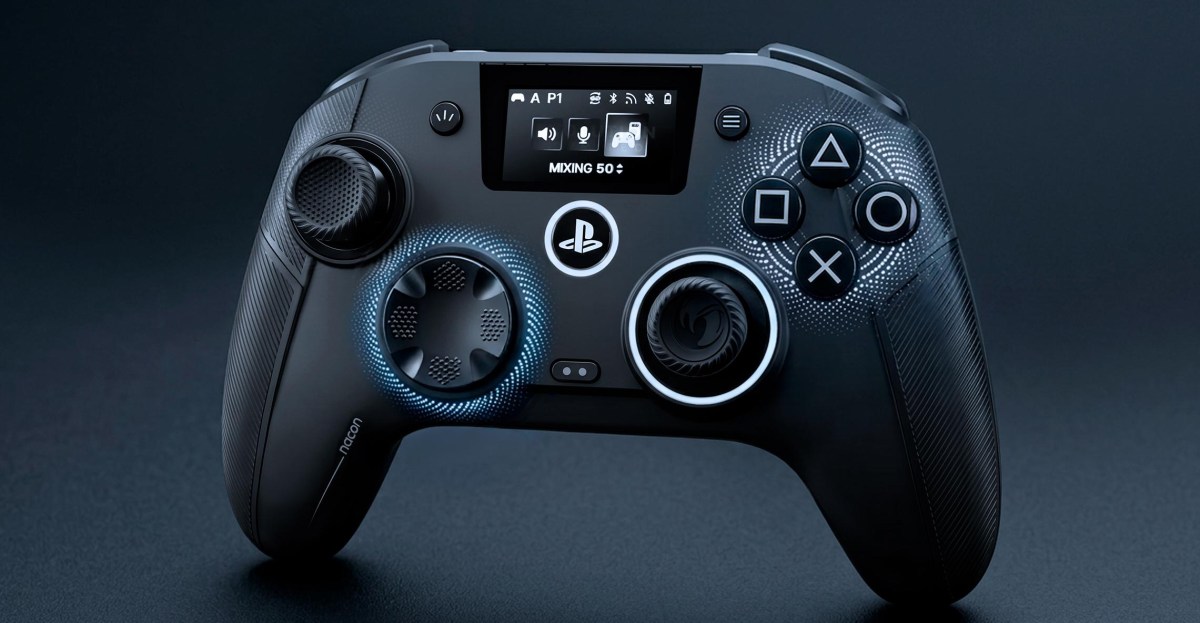 Tay cầm PS5 mới của Nacon có thể trộn âm thanh từ điện thoại và máy chơi game