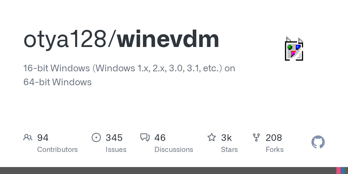 otvdm: Chạy ứng dụng Windows 16-bit trên Windows 64-bit nhờ bản winevdm chỉnh sửa