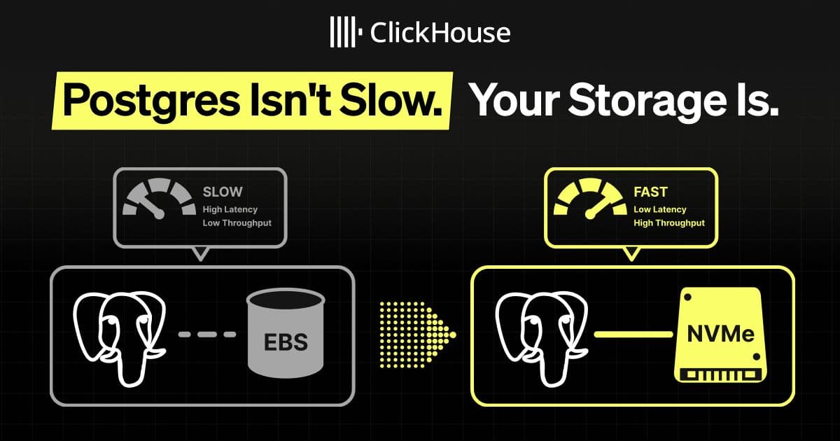 Postgres không chậm — ổ cứng của bạn mới là vấn đề
