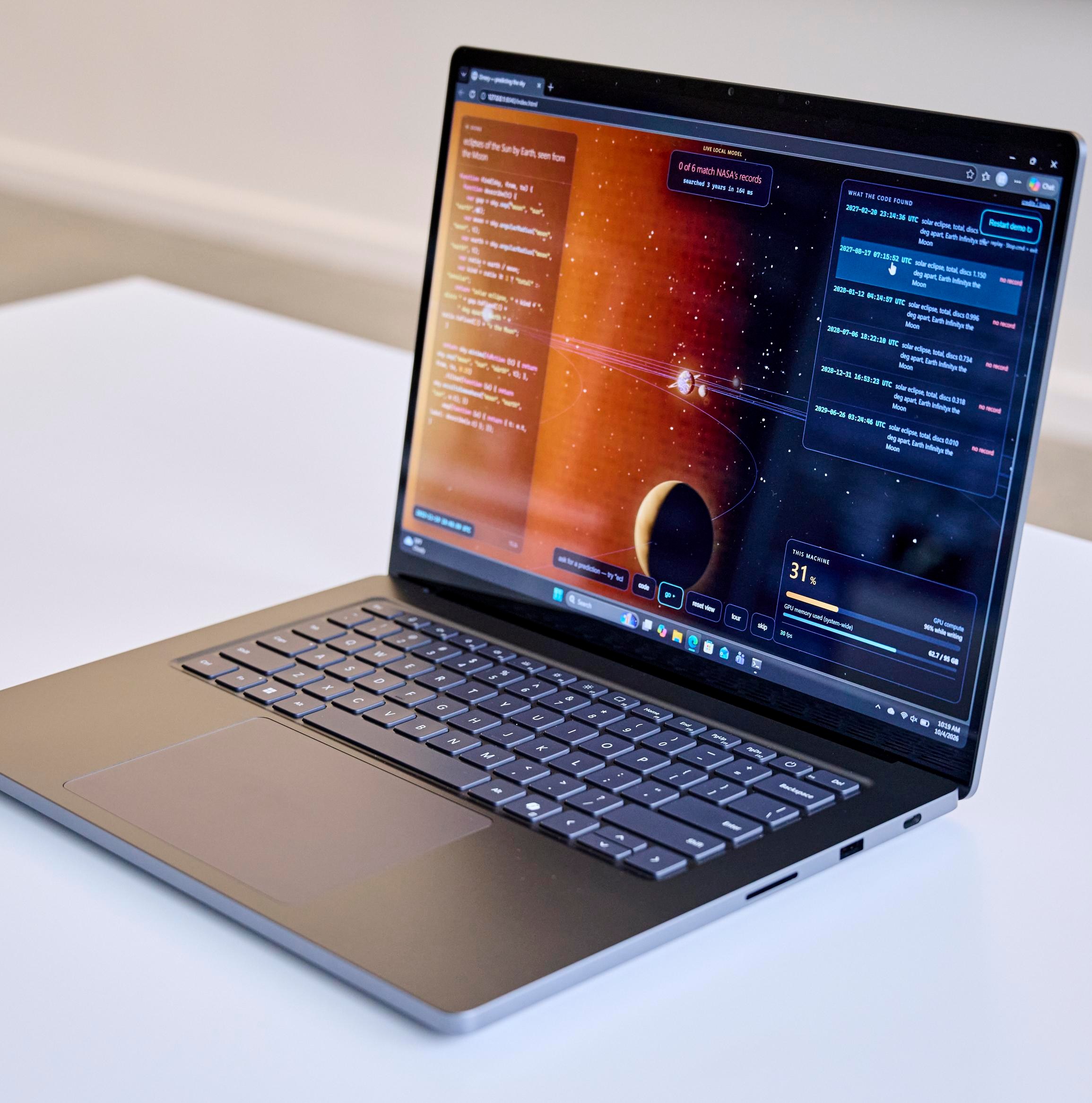 Surface Laptop Ultra chạy các mô hình AI cục bộ