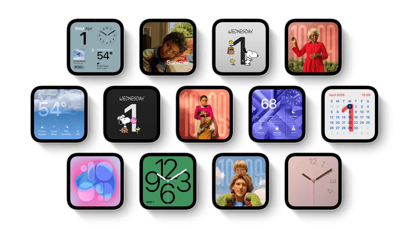 Apple HomeView với nhiều gương mặt tùy chỉnh